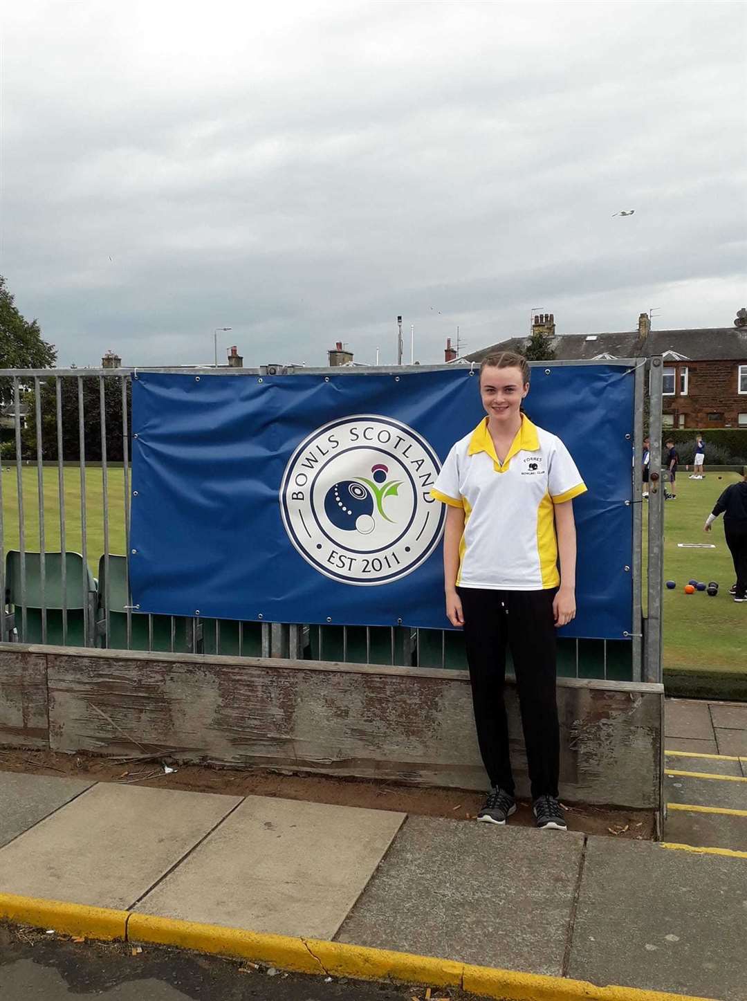 Alana Coutts at the National Youth Championship at Ayr.