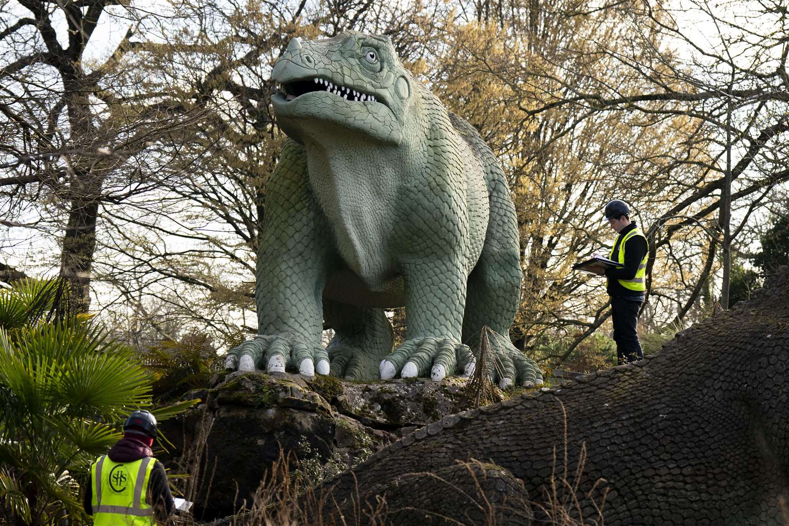 Dinosaur Island in Crystal Palace Park, south London (Aaron Chown/PA)