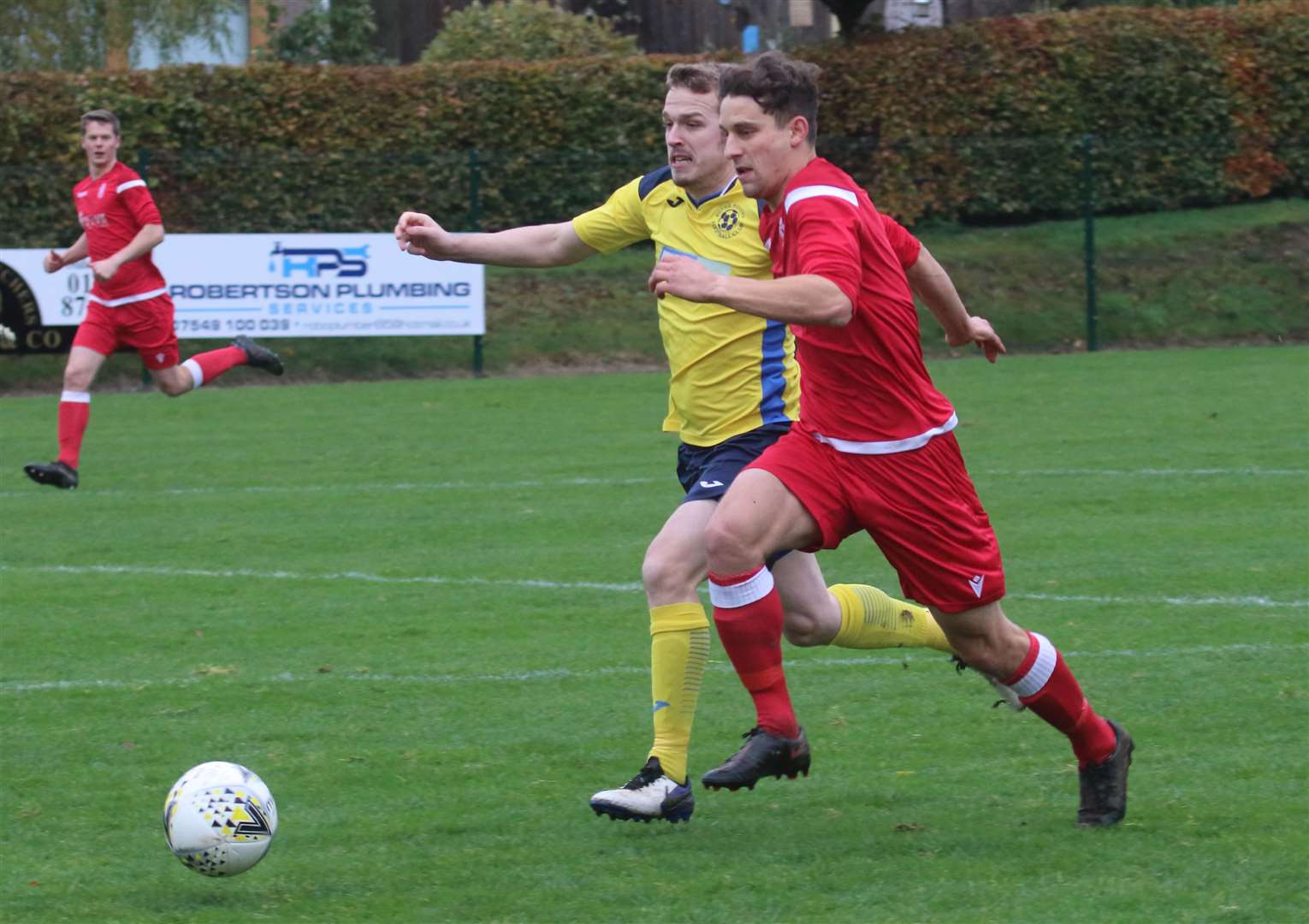 Charlie Beck in action for Forres Thistle. Picture: David Porter