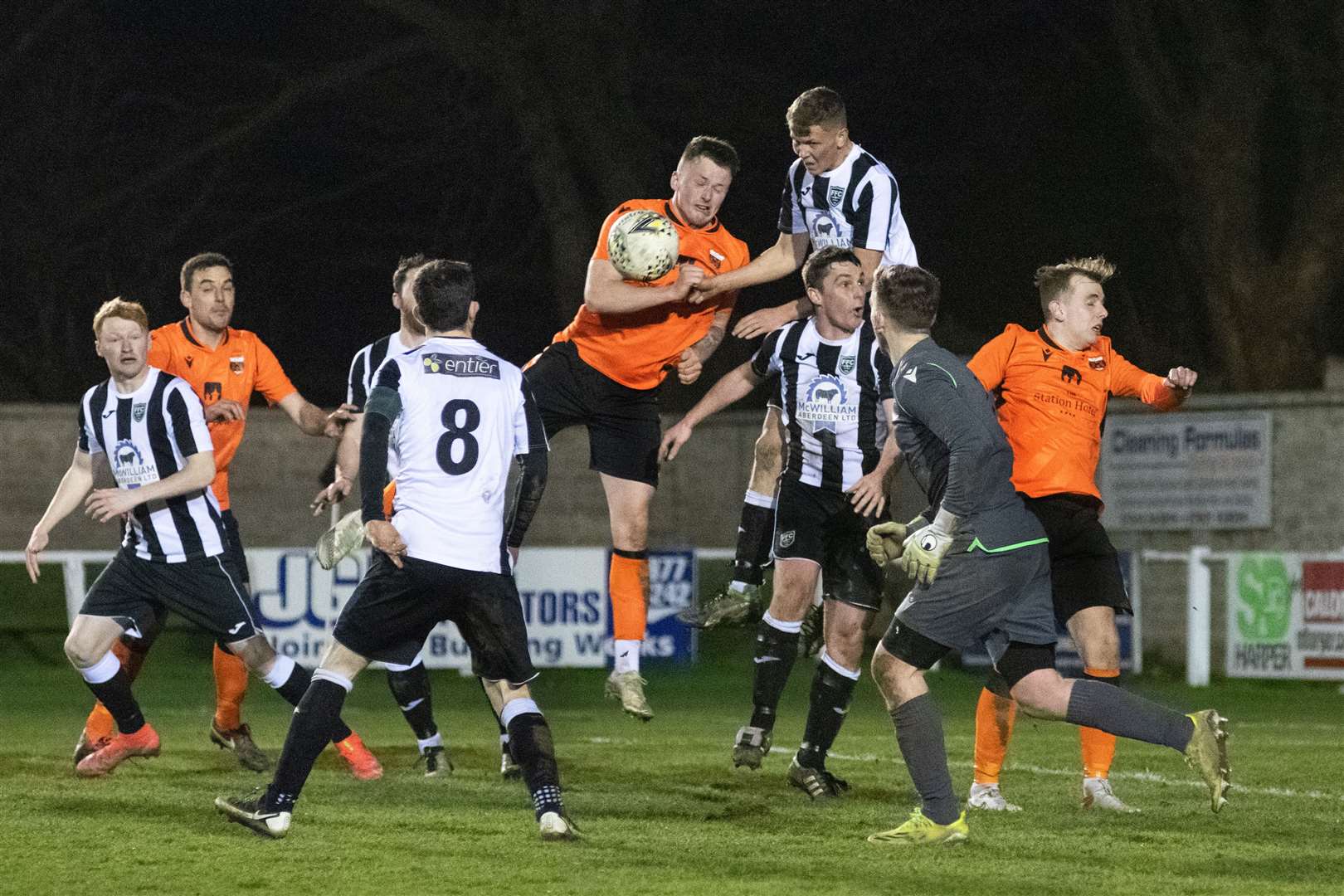 Action from Rothes' cup defeat to Fraserburgh. Picture: Daniel Forsyth..