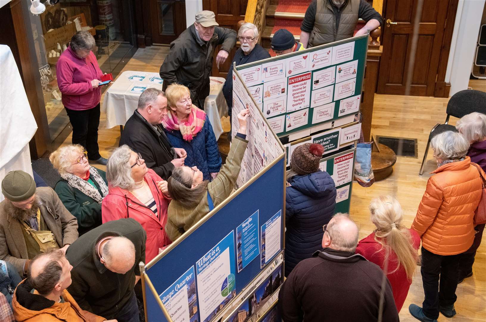 The recent public exhibition about improving the town centre was held in the museum. Picture: Daniel Forsyth