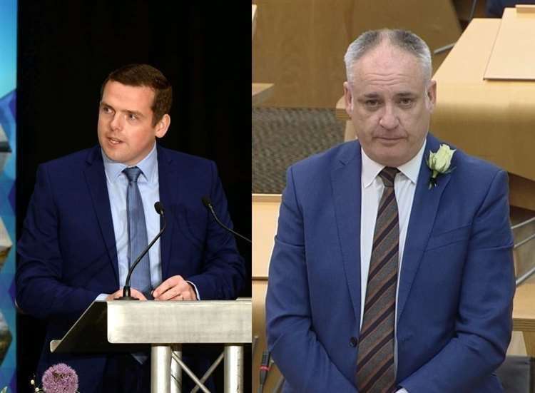 Douglas Ross of the Conservatives (left) and the SNP's Richard Lochhead (right).
