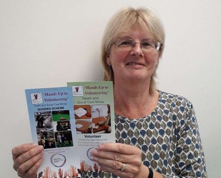 Moray Council development officer Margaret Cowie enjoys her roles as volunteer and volunteer finder.