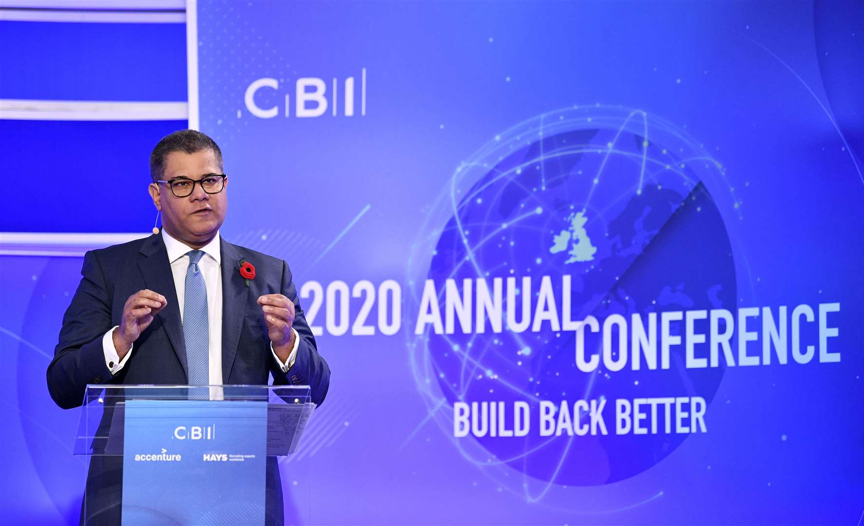 Business Secretary Alok Sharma speaking during the CBI annual conference at ITN Headquarters in central London (Stefan Rousseau/PA)