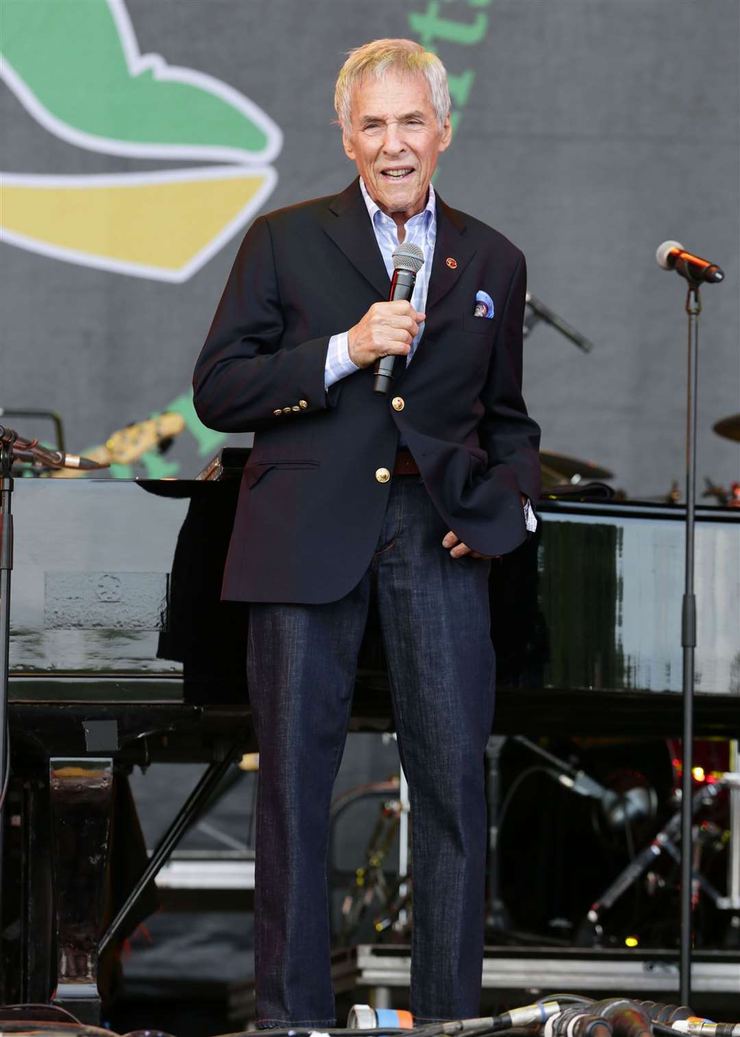 Burt Bacharach performing on the Pyramid stage at the Glastonbury Festival at Worthy Farm in Somerset (Yui Mok/PA)