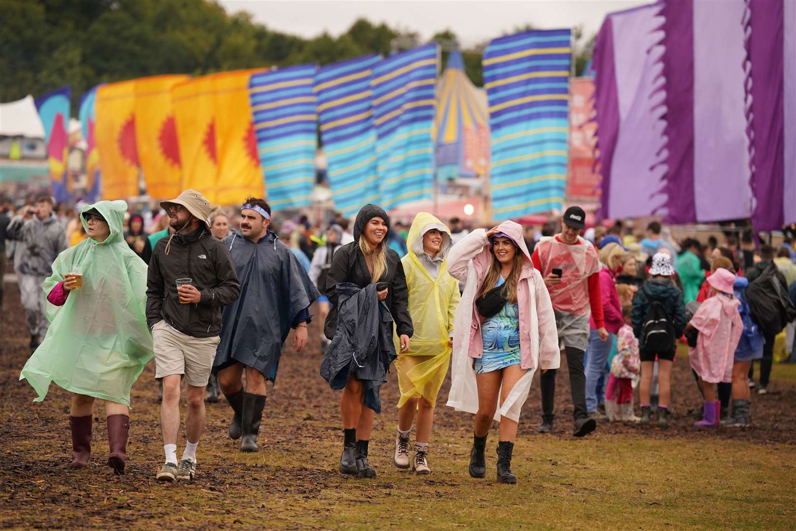 Revellers arriving for the Electric Picnic Festival in Stradbally, County Laois (Niall Carson/PA)