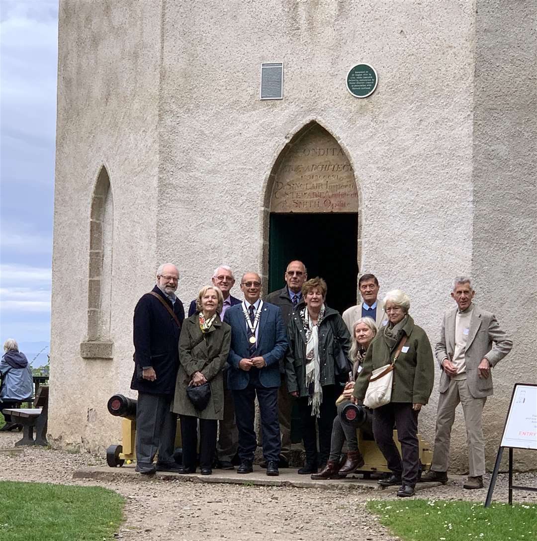 Outside Nelson's Tower which is the most northerly monument and was the first erected after his death.