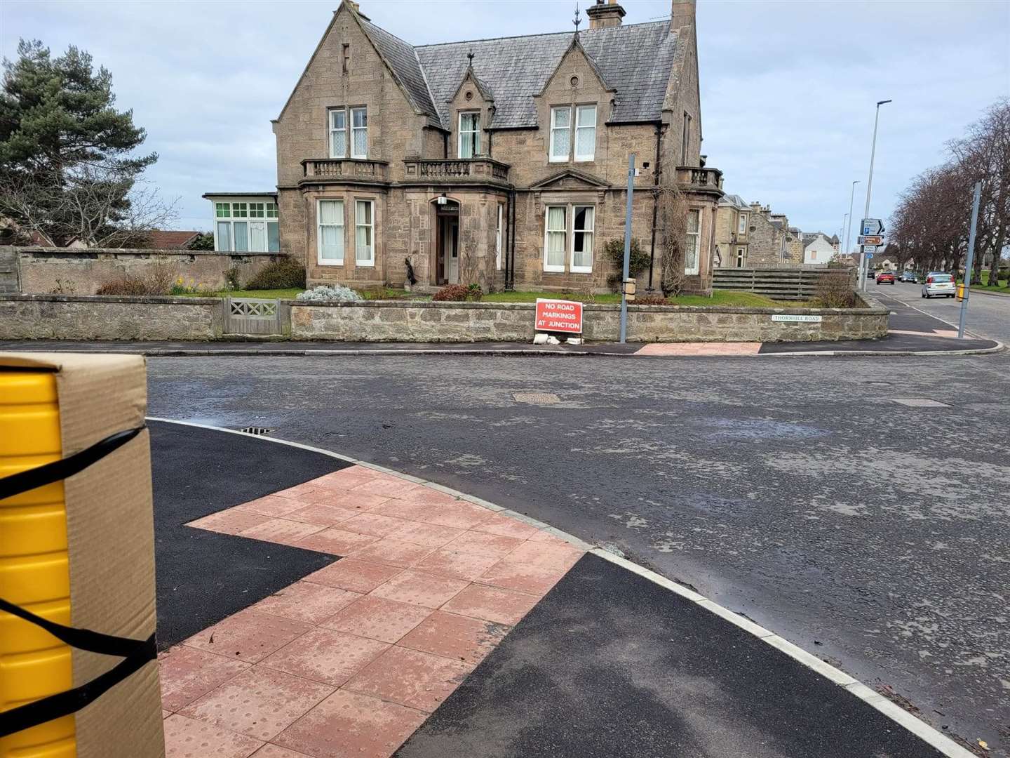 The new crossing at Thornhill Road.