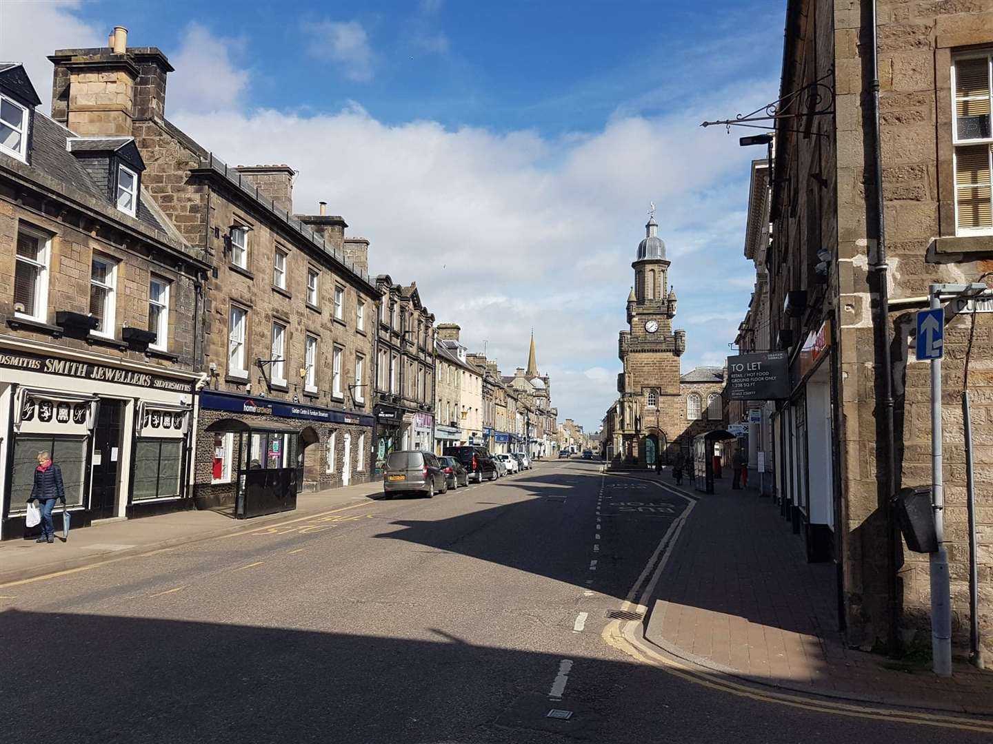Many Forres High Street businesses are still trading but there are a large number with closed until further notice signs on doors and windows.