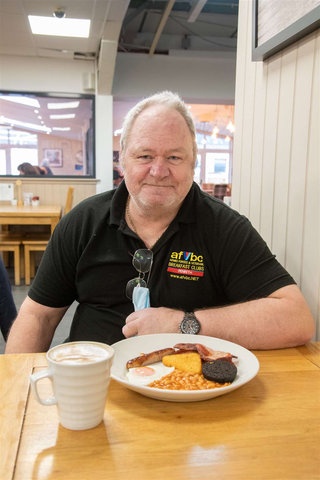 Organiser Dougie France...Launch of the Elgin & Lossiemouth Armed Forces Veterans Breakfast Club at Millers Cafe in Decora, Elgin...Picture: Daniel Forsyth..