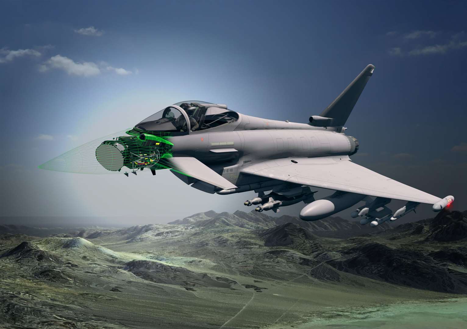 The ECRS Mk2 will fit within the Typhoon's nose.