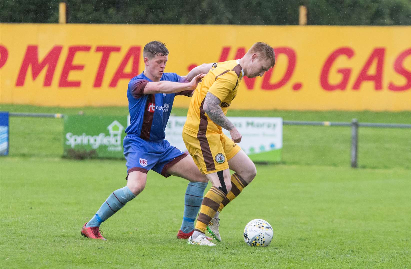 Forres' Stuart Soane scored in the 2-1 defeat. Picture: Becky Saunderson.