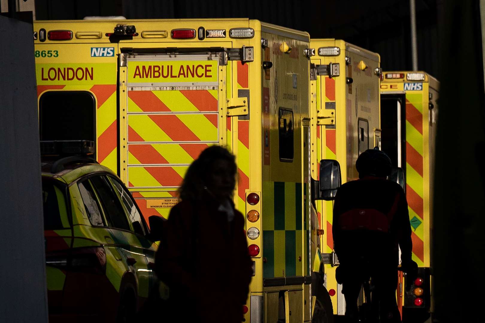 Ambulance response times for urgent cases improved slightly in March, but remained above their target of seven minutes (Aaron Chown/PA)