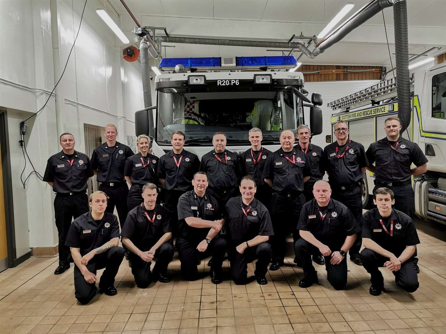 The crew at Forres Community Fire Station.