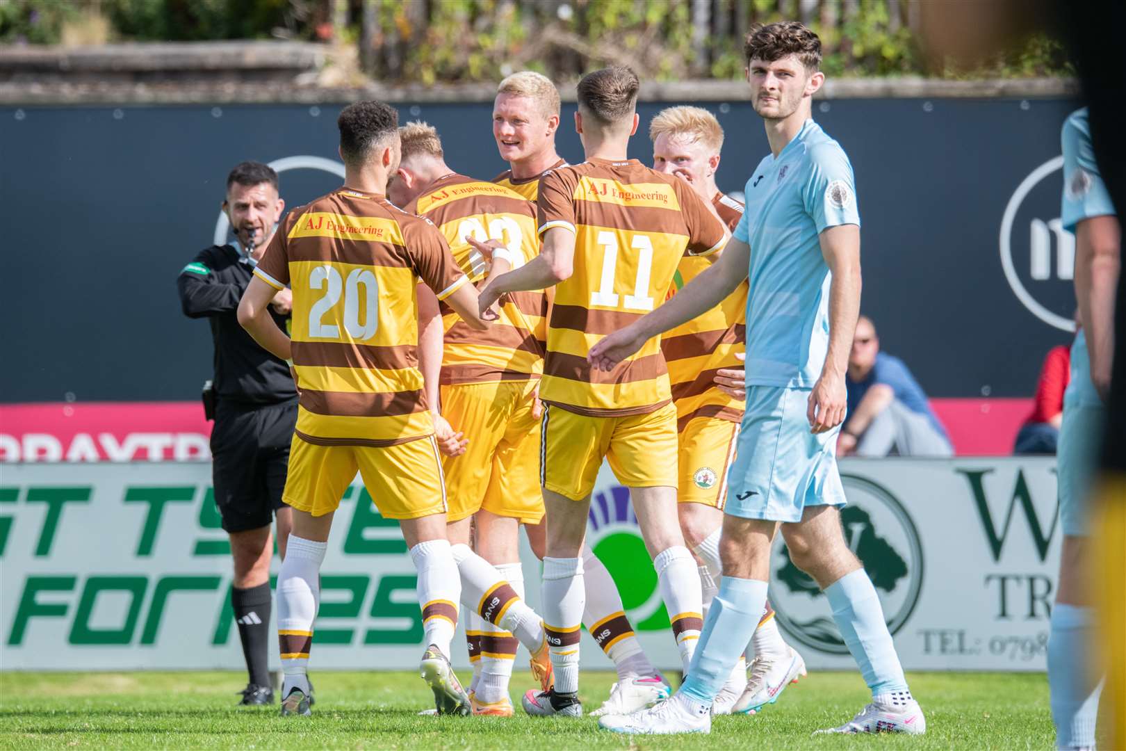 Forres Mechanics' last home match in the Highland League on a Saturday came on August 19 against Keith. Picture: Daniel Forsyth