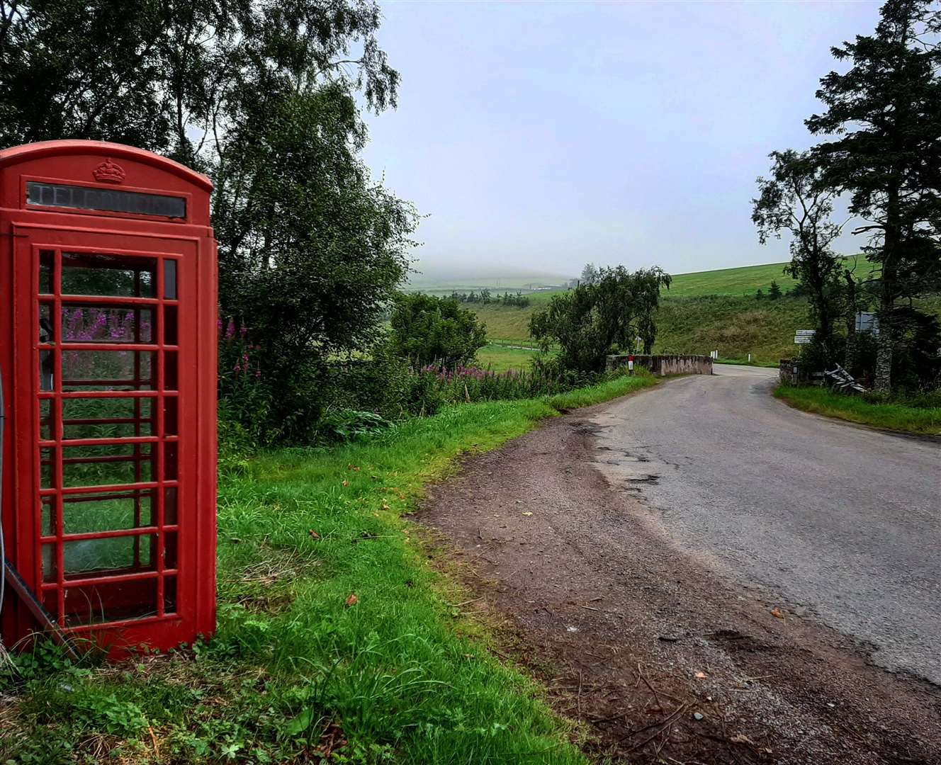 A phone box in the Cabrach. Photo by Alan Fraser ...