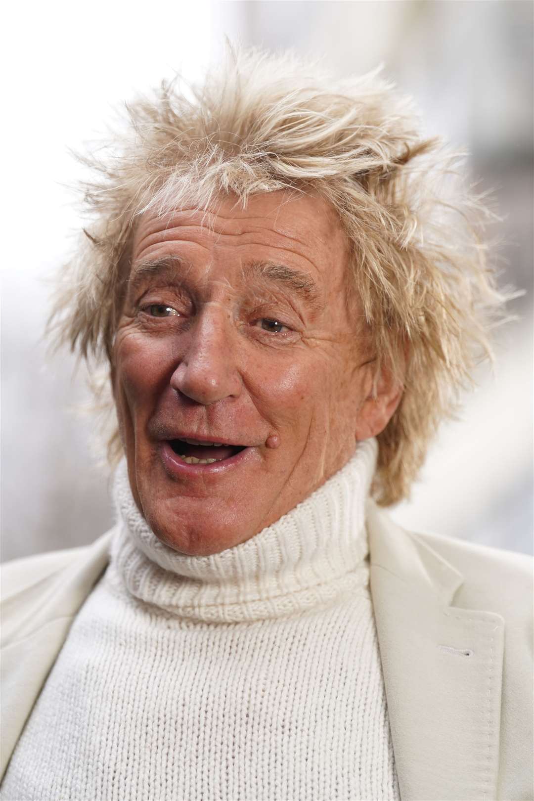 Sir Rod during a visit to the hospital in Harlow (Joe Giddens/PA)