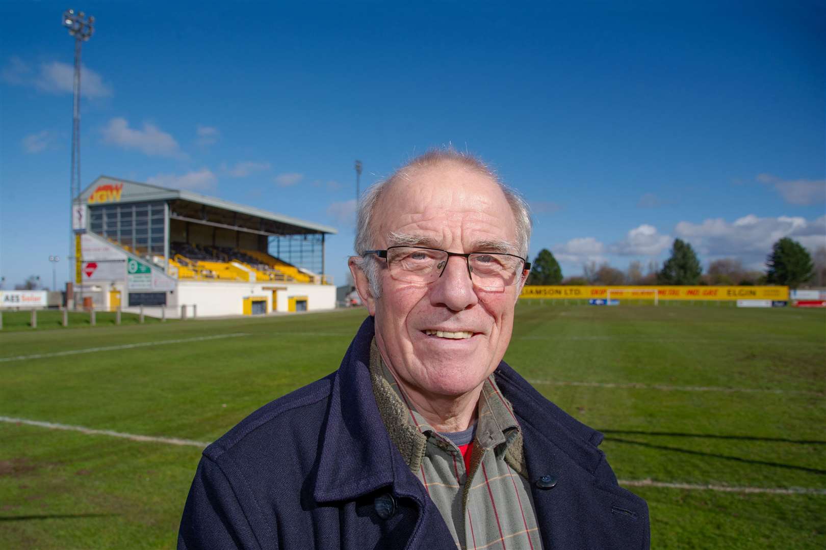 Forres Mechanics' chairman Dr James Anderson defends the decision to grant the Highland League club Â£3,000 from the town's common good fund for use on the Mosset Park drainage system... Picture: Daniel Forsyth. Image No.043511.