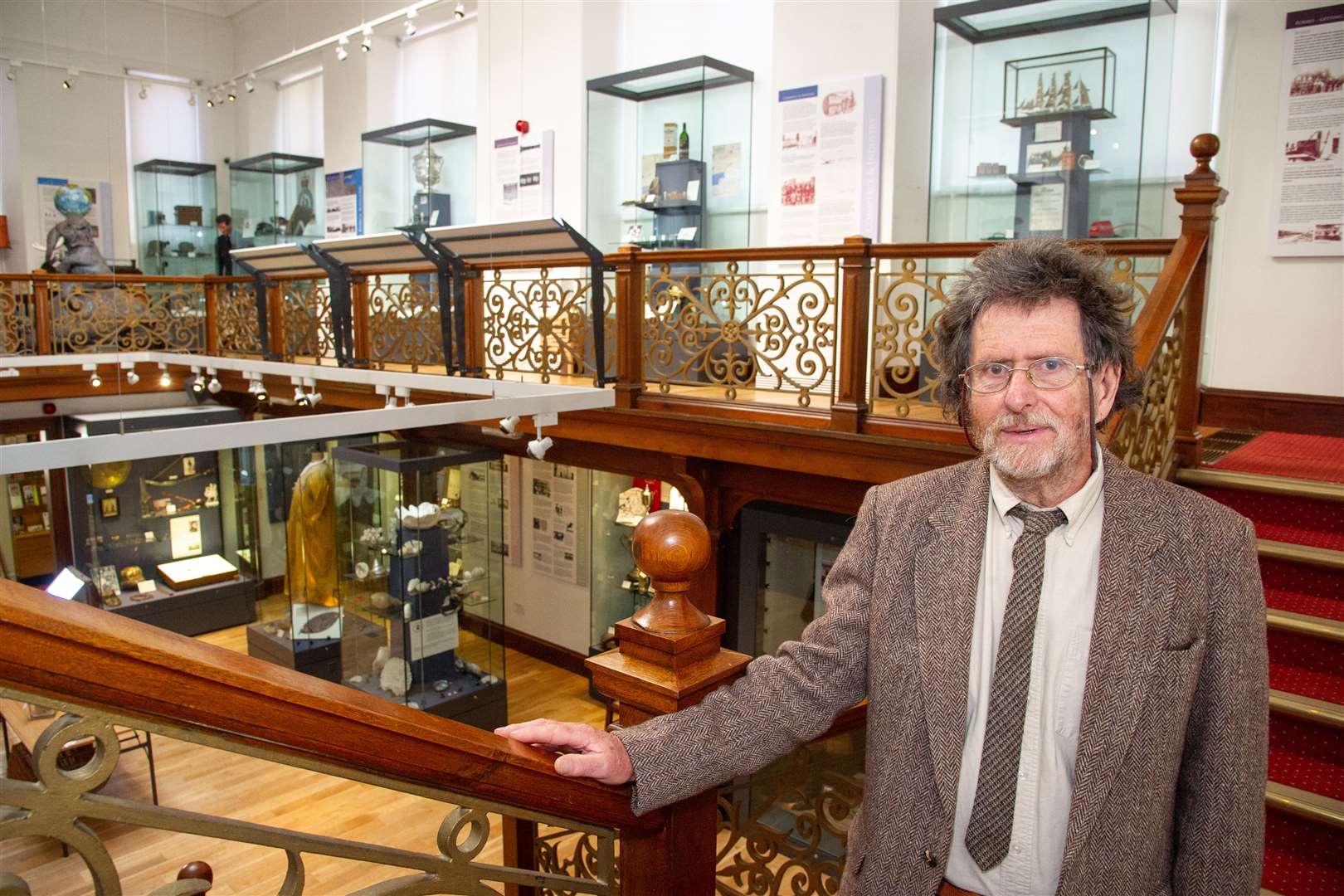 Chairman of 'The Friends of the Falconer Museum' group Dr John Barrett and fellow volunteers are unhappy that the Forres museum is to be closed after Moray Council withdrew funding...Picture: Daniel Forsyth..