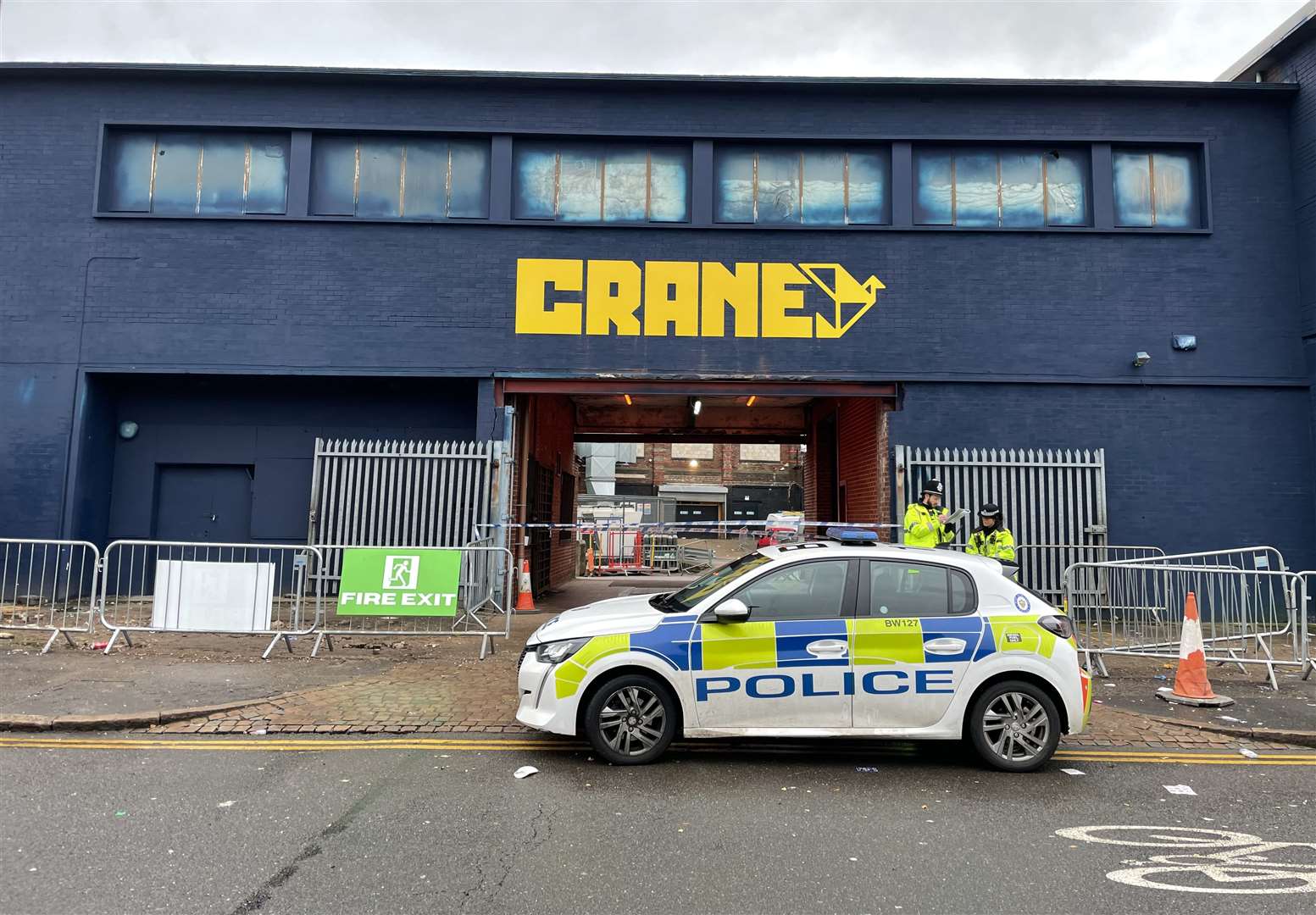 The Crane nightclub in Digbeth, Birmingham, where 23-year-old Cody Fisher died after being stabbed on the dancefloor on Boxing Day(Phil Barnett/PA)