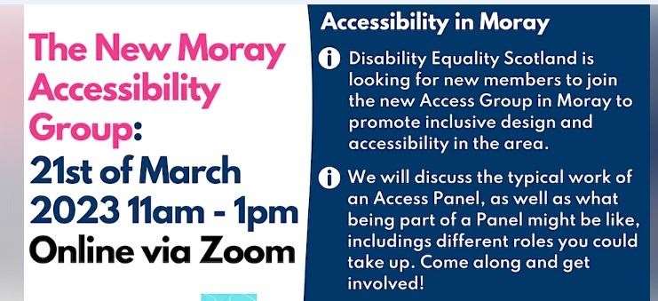 The new Moray Disability Access Panel is seeking volunteers.
