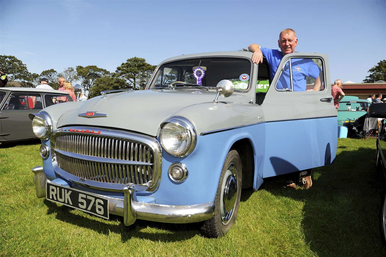 Classic cars, such as Hugh Cormack's 1956 Hillman Minx Deluxe MK8 pictured at last year's show, are set for a return in August. Picture: Eric Cormack. Image No.044606