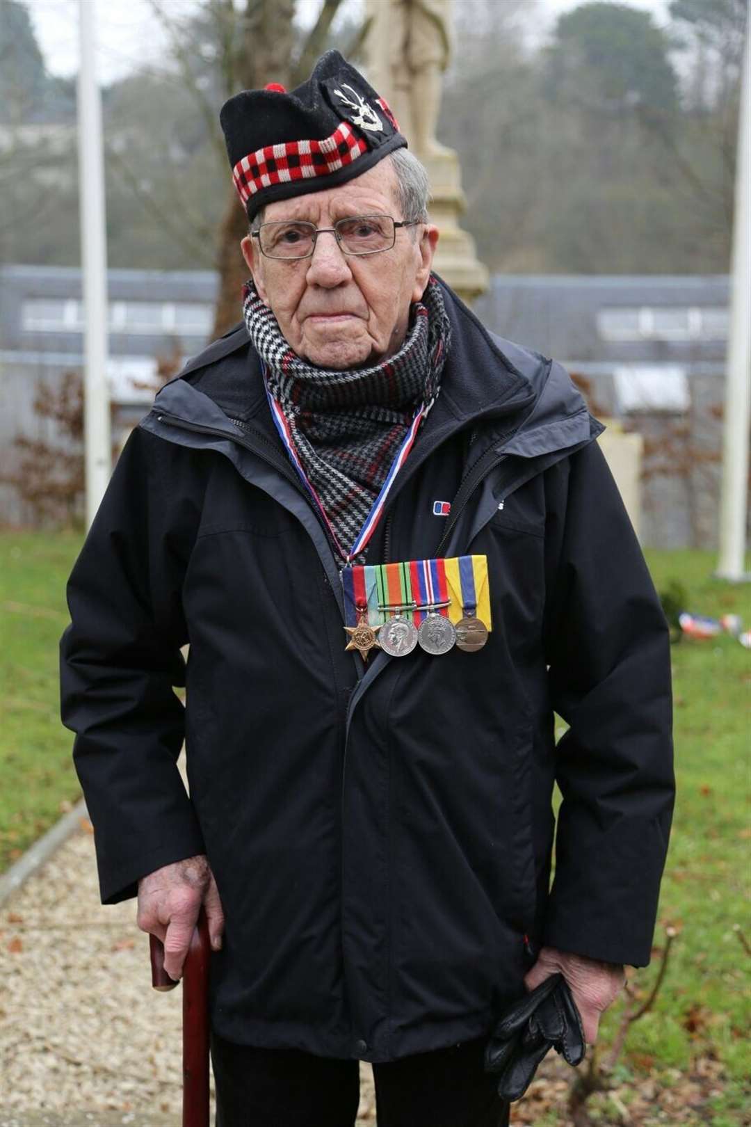 Donald Smith now, proudly bearing his war medals.