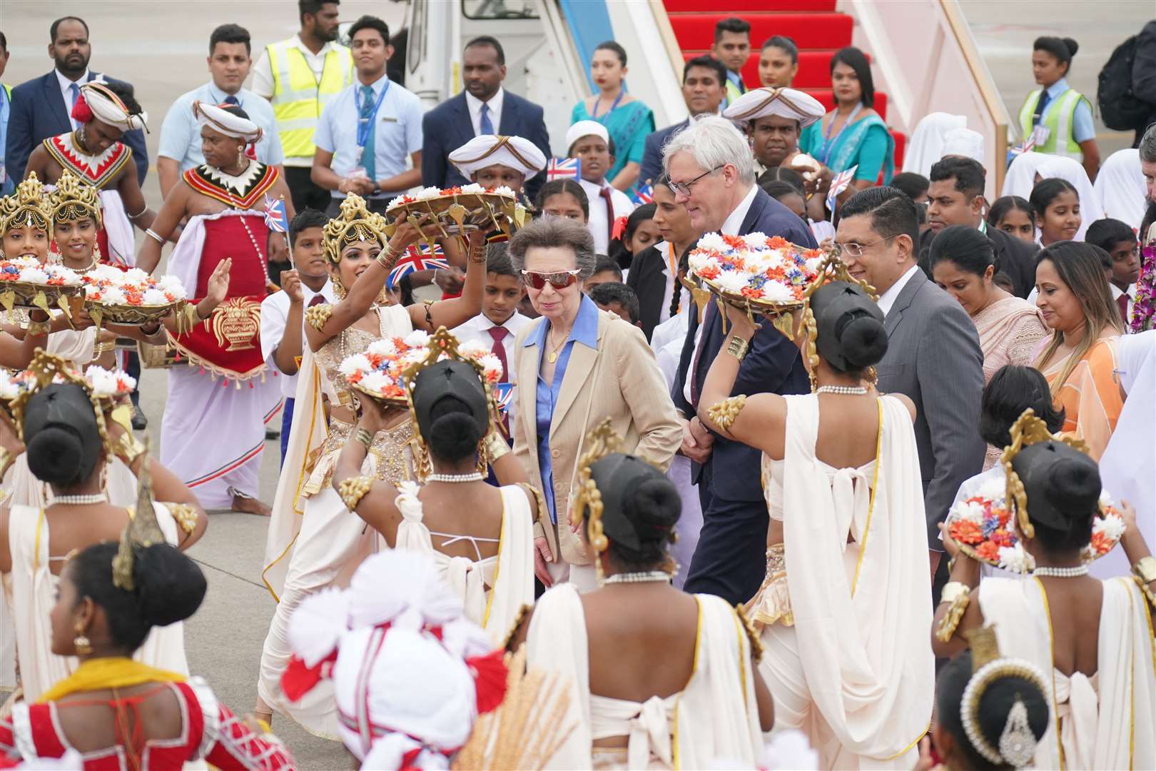Anne’s visit marks 75 years of diplomatic relations between the UK and Sri Lanka (Jonathan Brady/PA)
