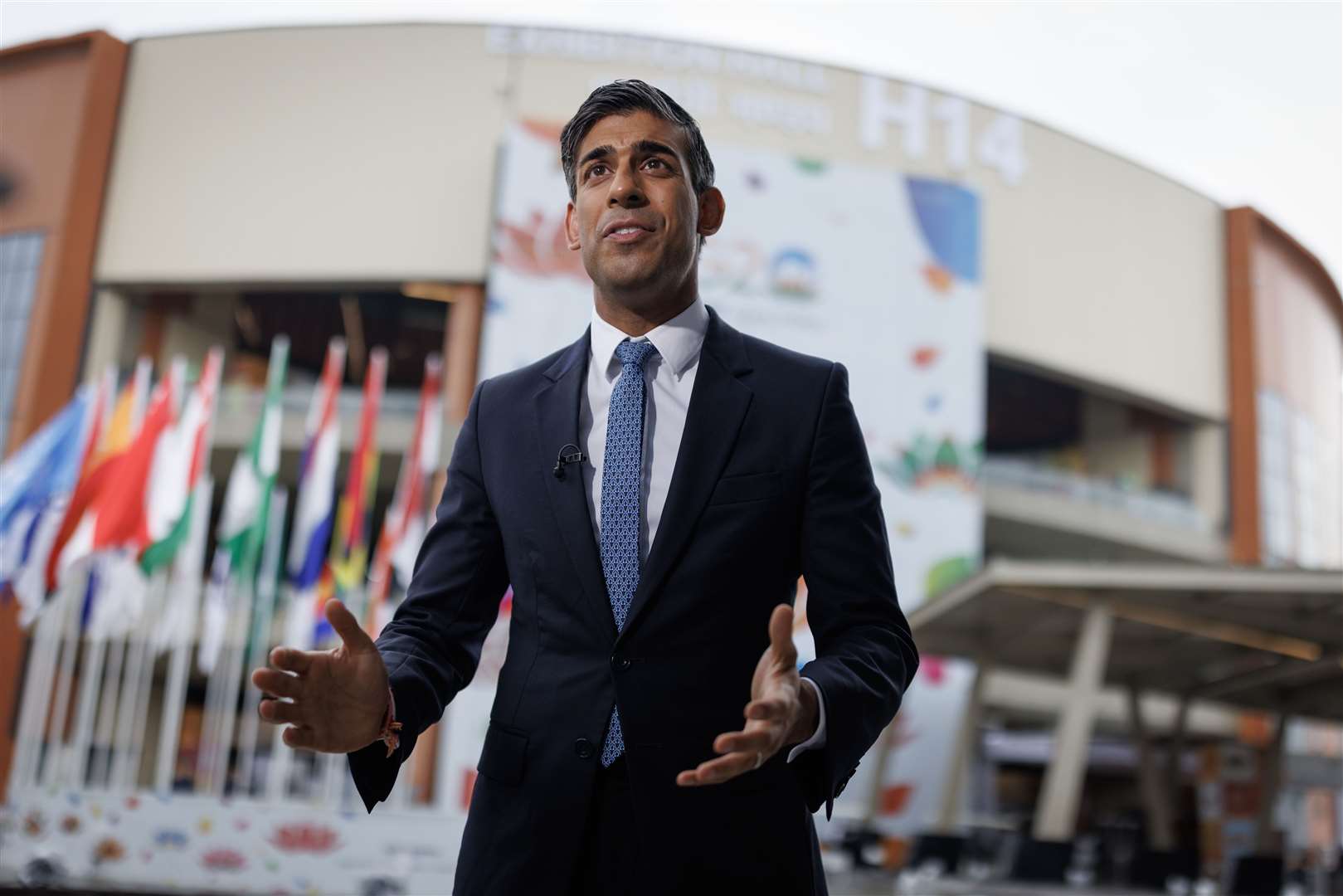 Rishi Sunak will later take part in the final session of the summit, called One Future, where the focus will be on transformative technologies, before flying back to the UK (Dan Kitwood/PA)