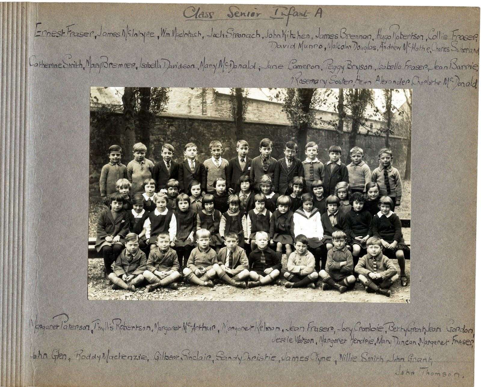Class Senior Infants A 1928.