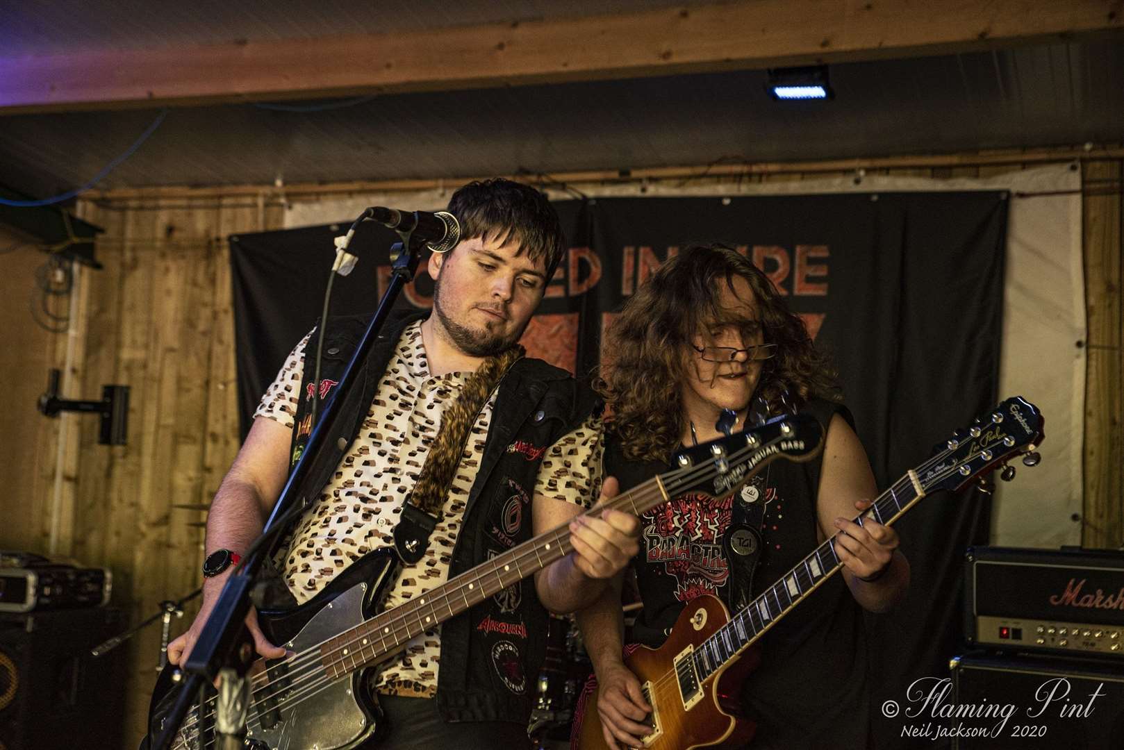 Alexi and Tommy B of Bad Actress on stage at the Smoke on the Water festival in June. Picture by Neil Jackson.