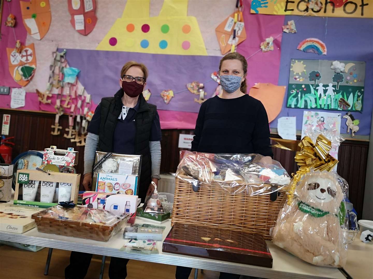 Stalls at the coffee morning were loaded with donated goods.