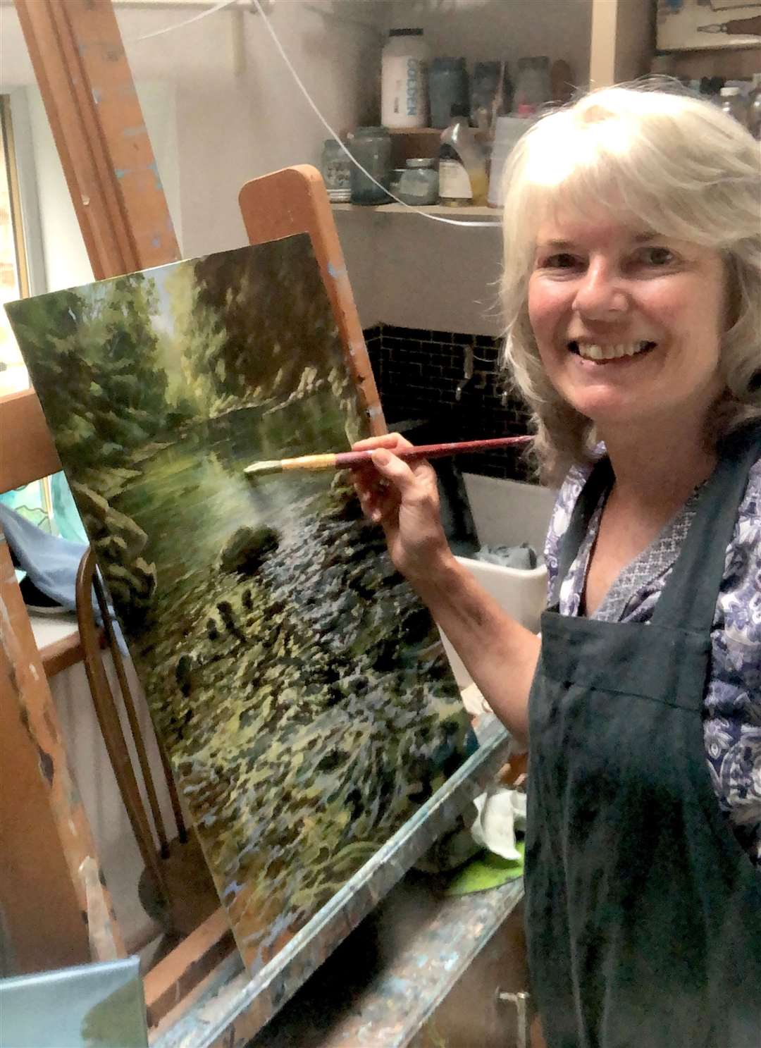 Alison Johnston from Duffus is looking forward to talking about the inspiration she gets from nature for painting.