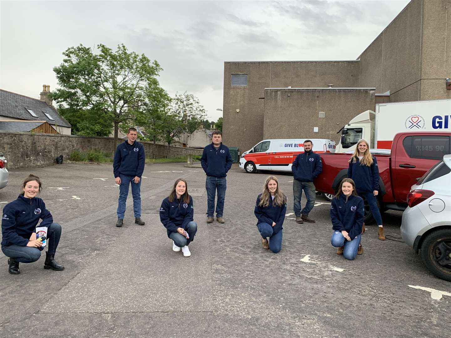 (From right) Lower Speyside Young Farmers Club members Eve Newlands, Shaun MacLeod, Ellie Newlands, Gordon Kelly, Iona MacLeod, Ed Walling, Louise Carlton and Claire Rhind.