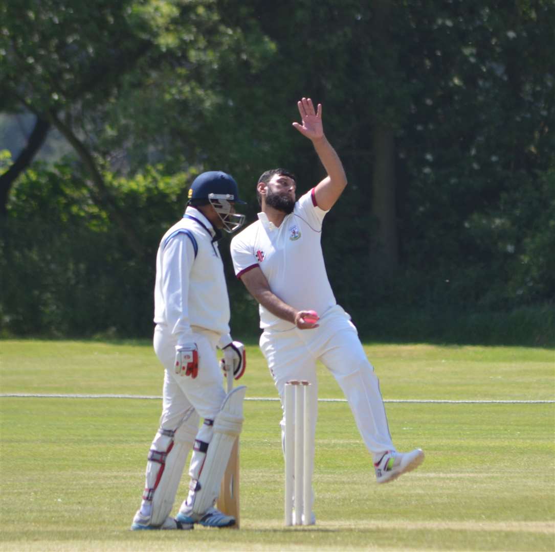 Asim Ali took Forres' first wicket.