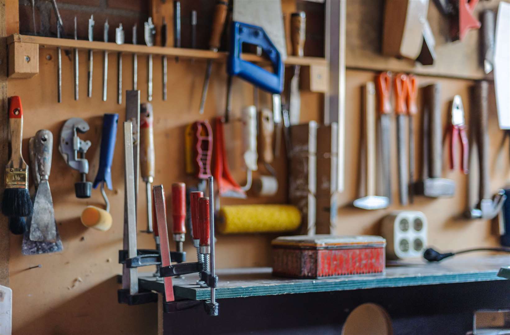 Take time to reorganise how tools and other items are stored in your shed.