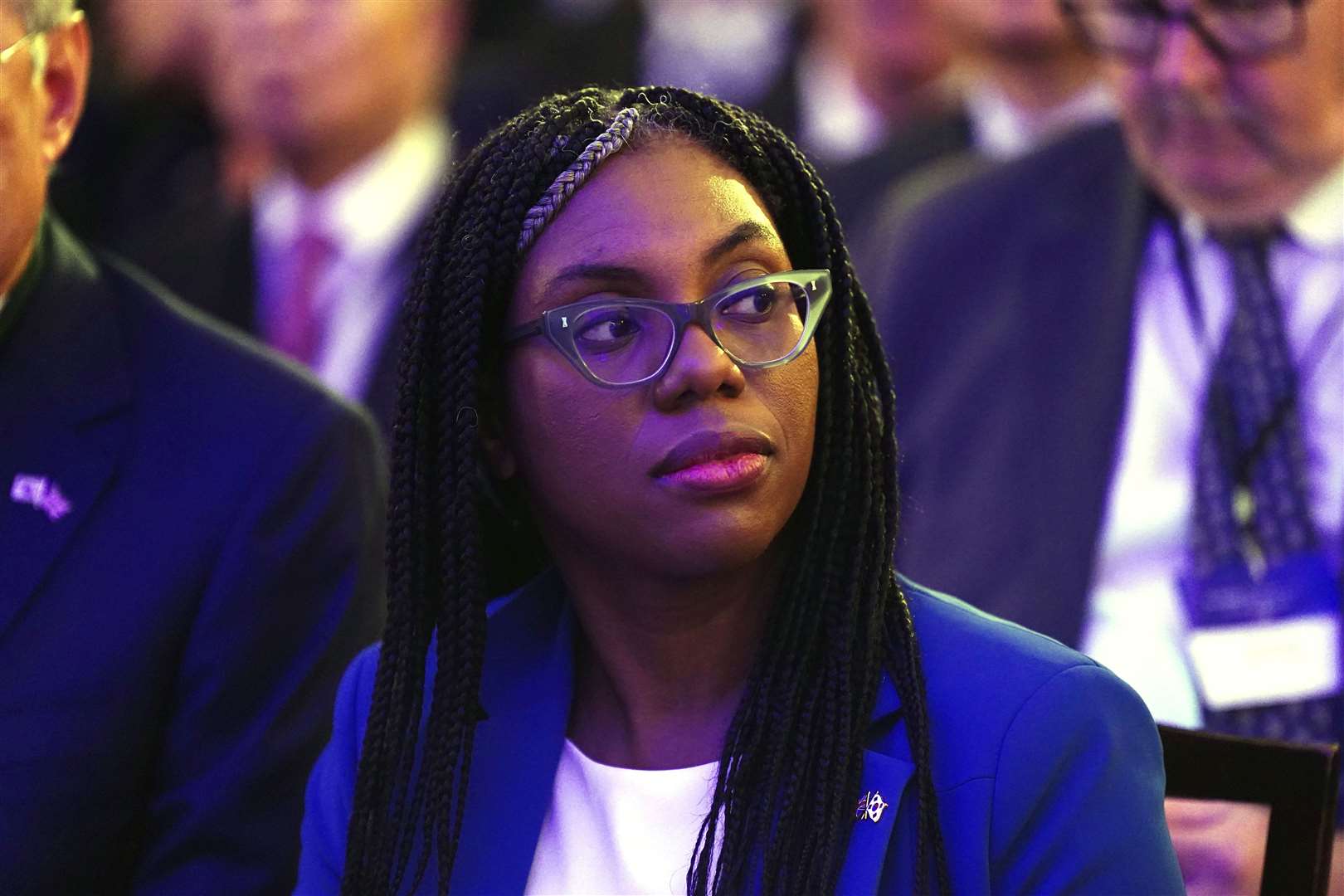 Kemi Badenoch hit back on Monday by telling MPs Mr Staunton had spread ‘made-up anecdotes’ following his dismissal (PA)