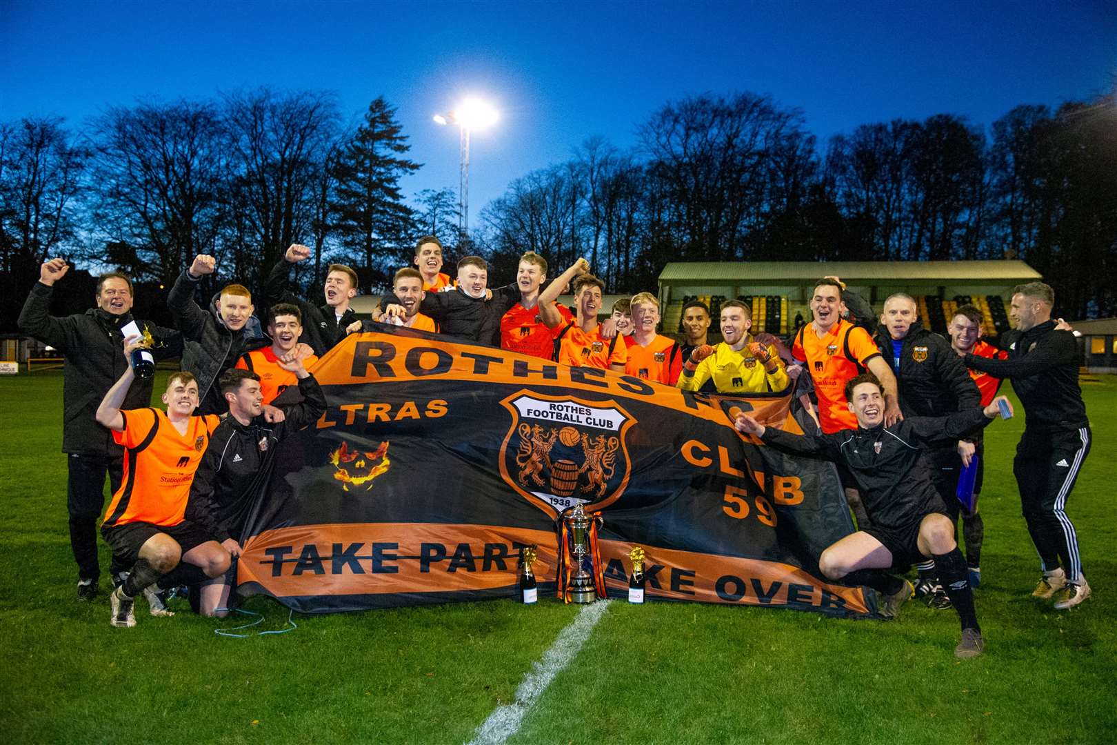 Rothes are the holders of the Highland League Cup. Picture: Daniel Forsyth..
