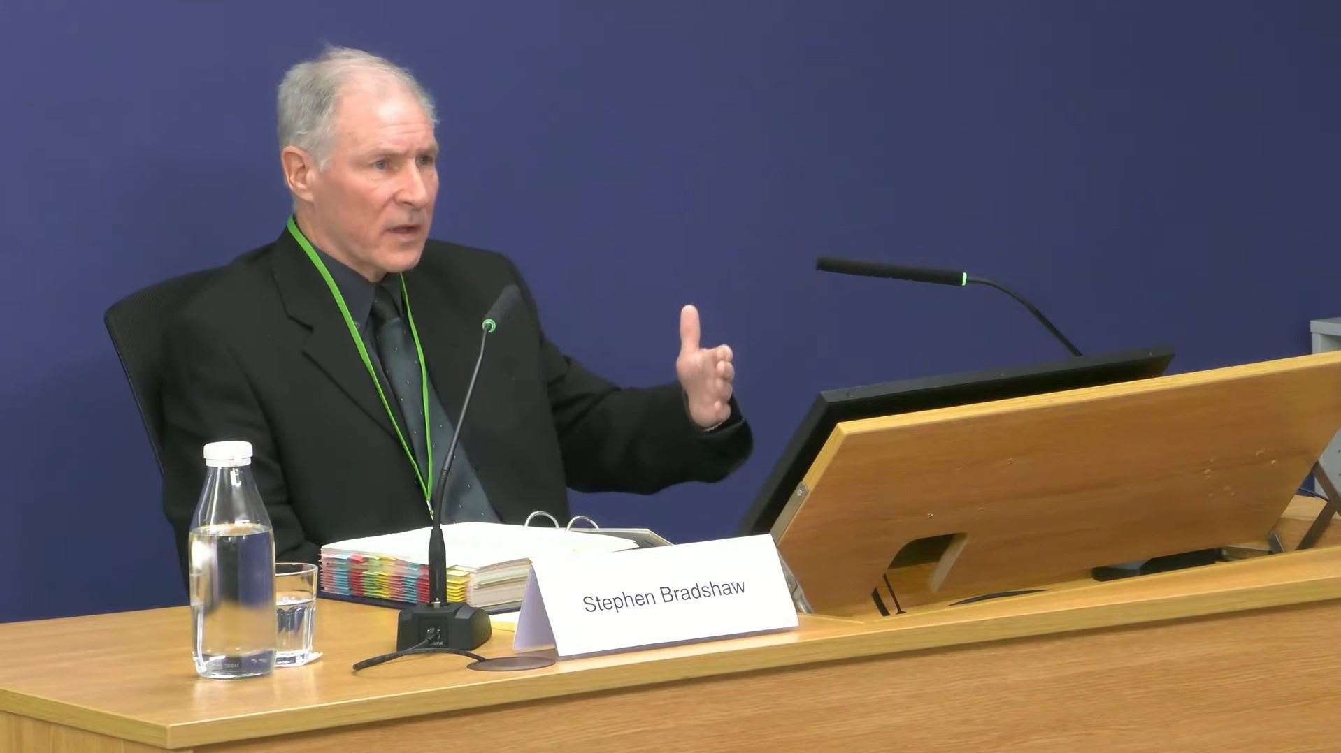 Post Office investigator Stephen Bradshaw giving evidence to phase four of the Post Office Horizon IT Inquiry (PA)