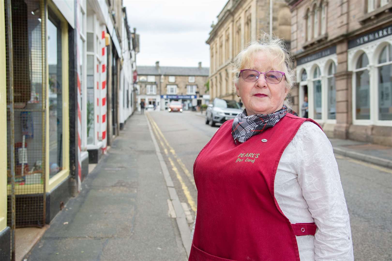 Pearl Hamilton has suggested that part pedestrianisation of the High Street and Tolbooth Street might help attract people to the town centre in Forres...Picture: Daniel Forsyth..