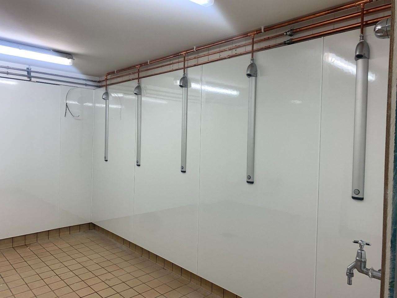 New showers at Mosset Park.