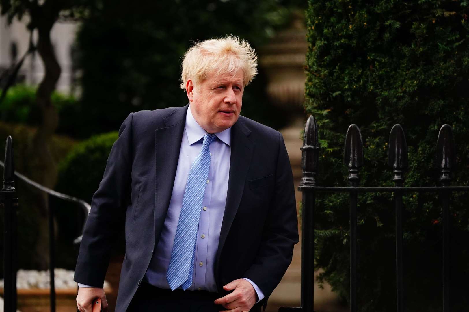 Boris Johnson, leaving his London home, said he will vote against the Government (Victoria Jones/PA)