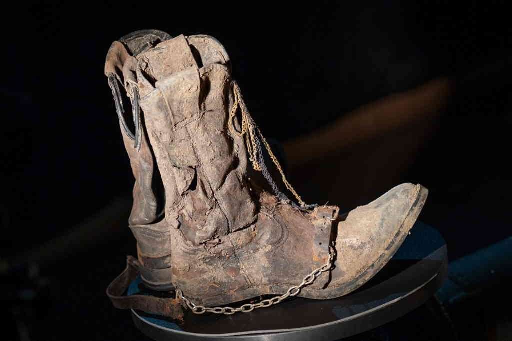 A pair of cowboy boots were found alongside Mr Long’s skeletal remains (Essex Police/PA)