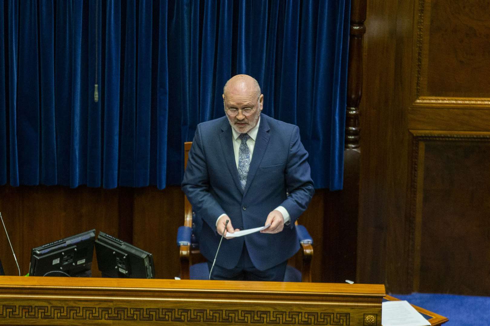 Speaker of the Northern Ireland Assembly Alex Maskey said no recall motion had yet been submitted (Liam McBurney/PA)