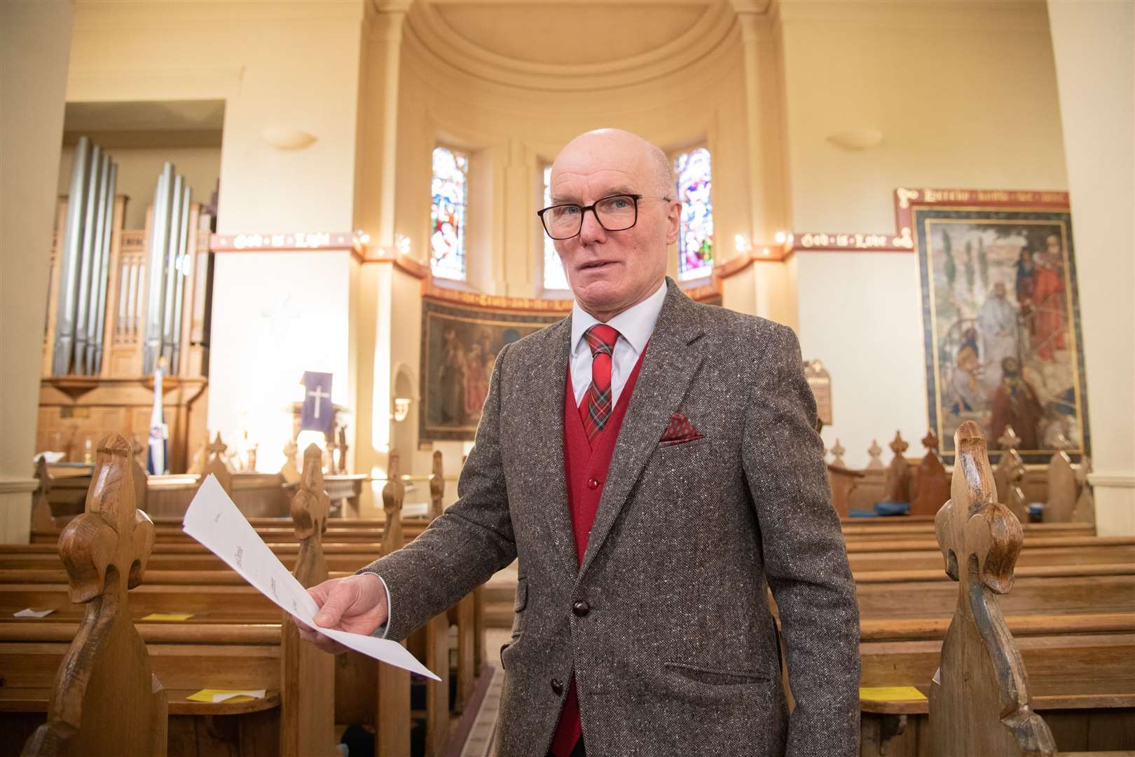 Brian Smith is looking forward to the concert at St John's Church.  Photo: Daniel Forsyth.
