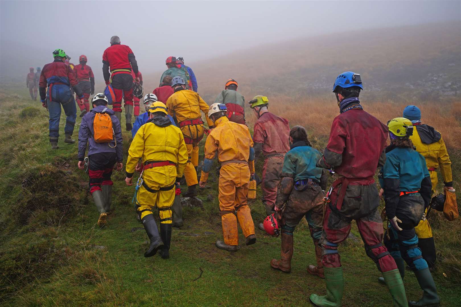 Mr Linnane has joined the rescue team that saved him (South & Mid Wales Cave Rescue Team)