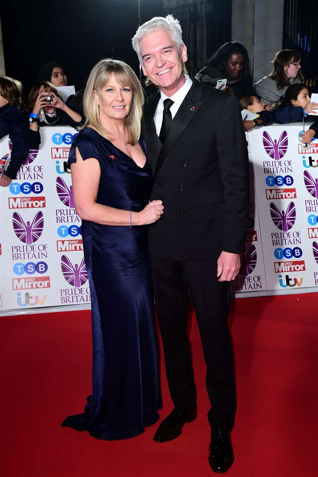Phillip Schofield and his wife Stephanie (Ian West/PA)