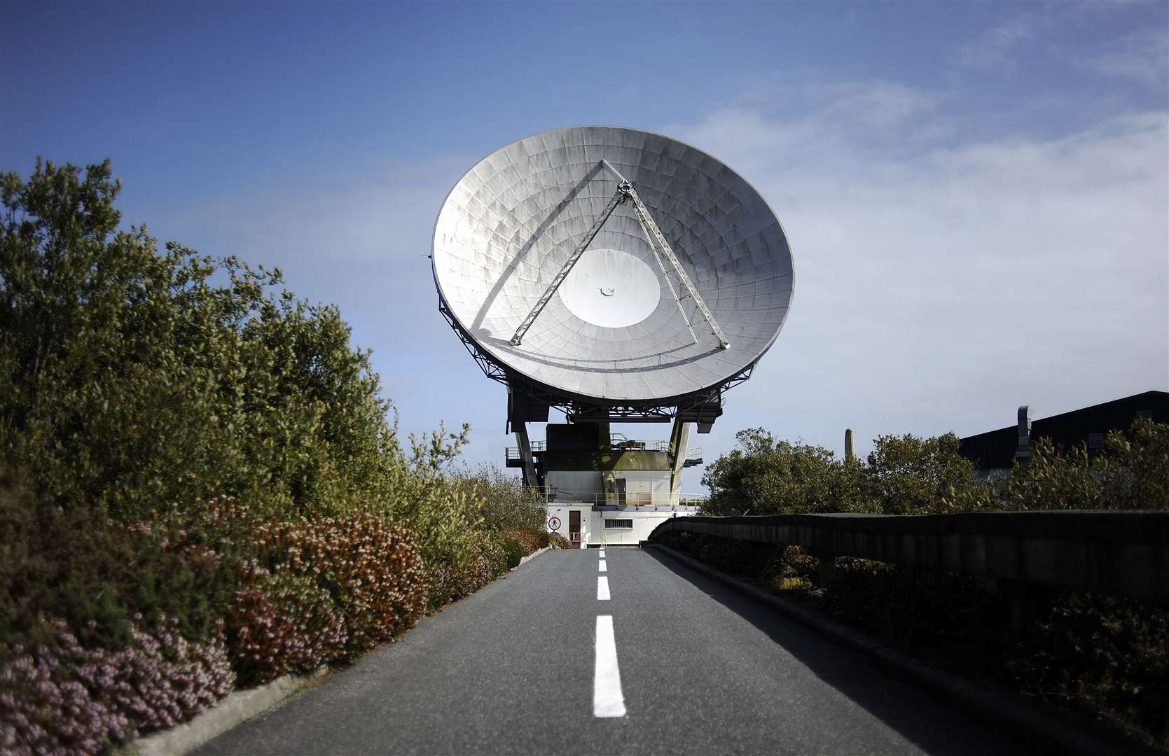 General view of Arthur, a parabolic satellite communications antenna, built in 1962, at Goonhilly Satellite Earth Station near Helston in Cornwall (Tim Ireland/PA)