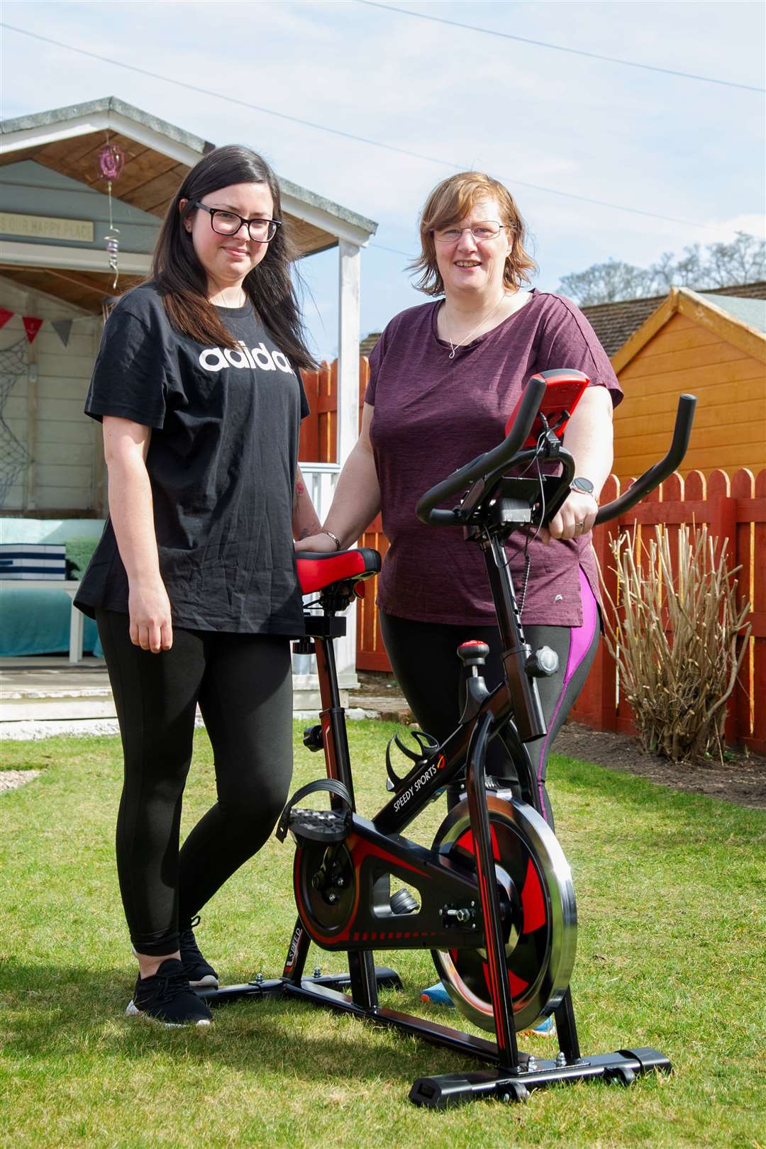 Hannah Lane and June Campbell are doing a sponsored cycle to help Hannah's dad buy a sensory van for children.