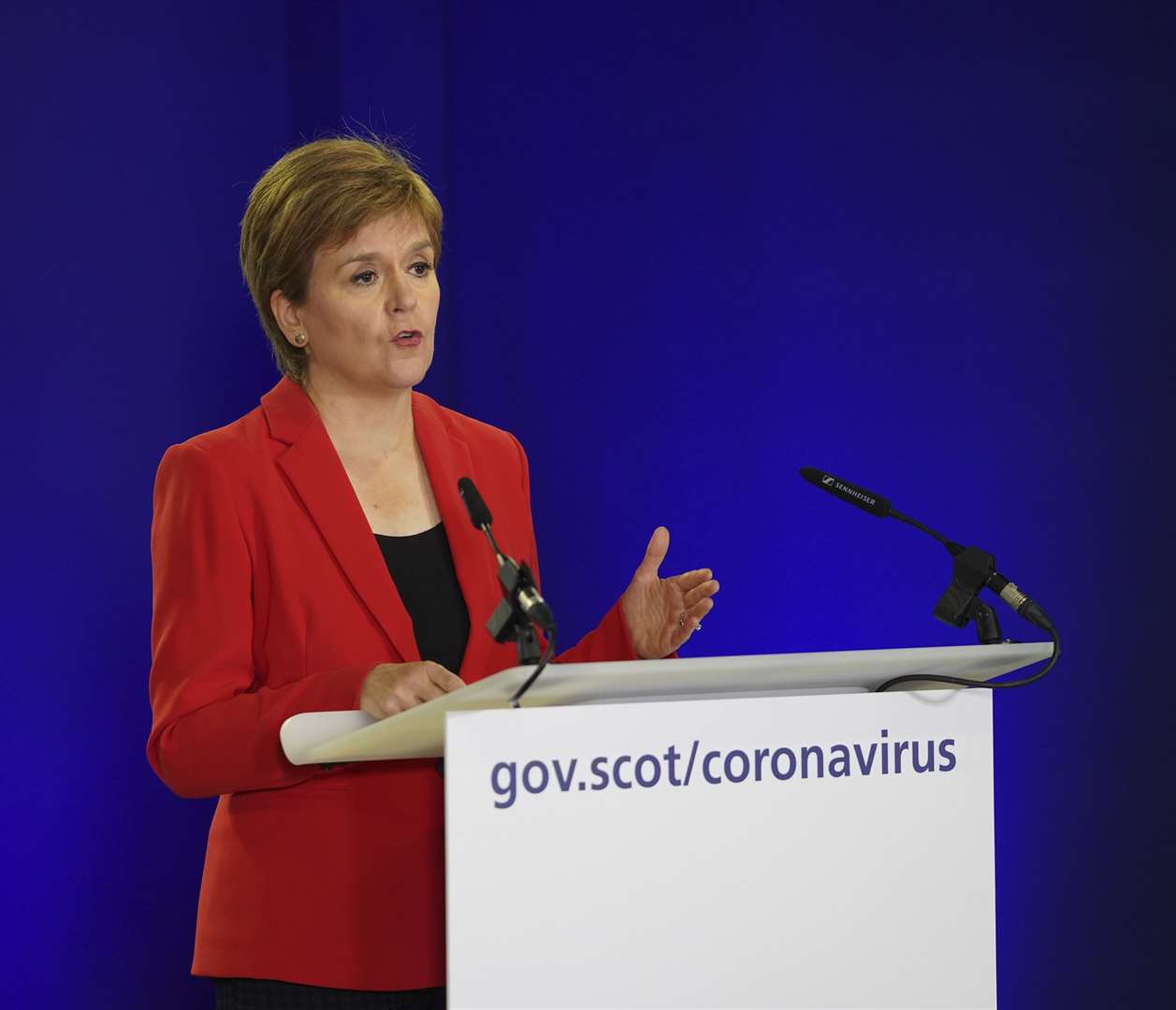 First Minister Nicola Sturgeon has urged everyone to get their booster to help ease the pressure on the NHS.